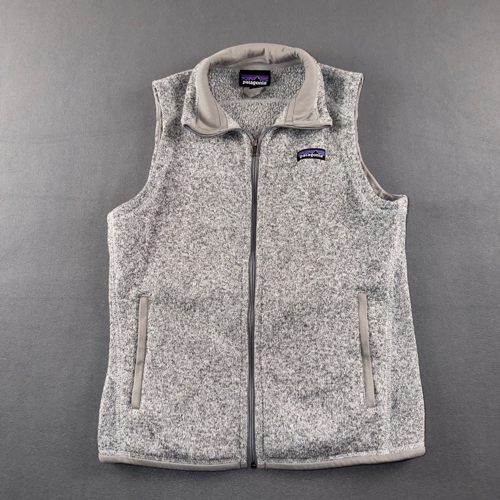 Patagonia Better Sweater Full Zip Fleece Vest Gray Heather 25886 Women Small
